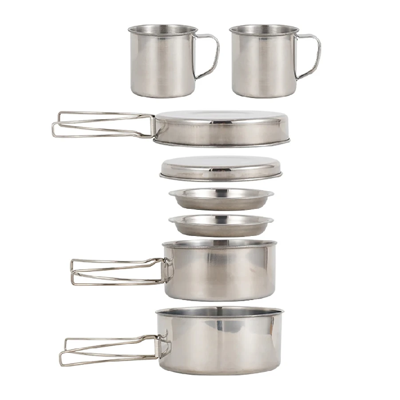 Camping Cooking Set Large - 8 Buah/Set Peralatan Masak Berkemah Set