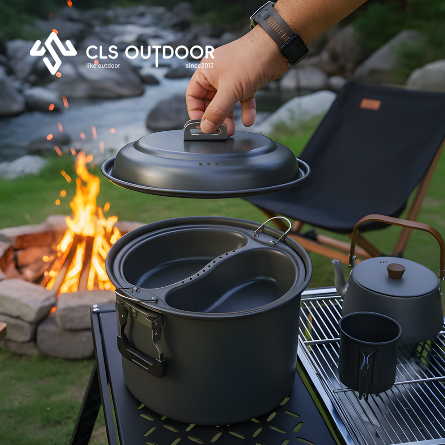 Camping Cooking Set Large - Set Panci Kukus dan Masak Mandarin