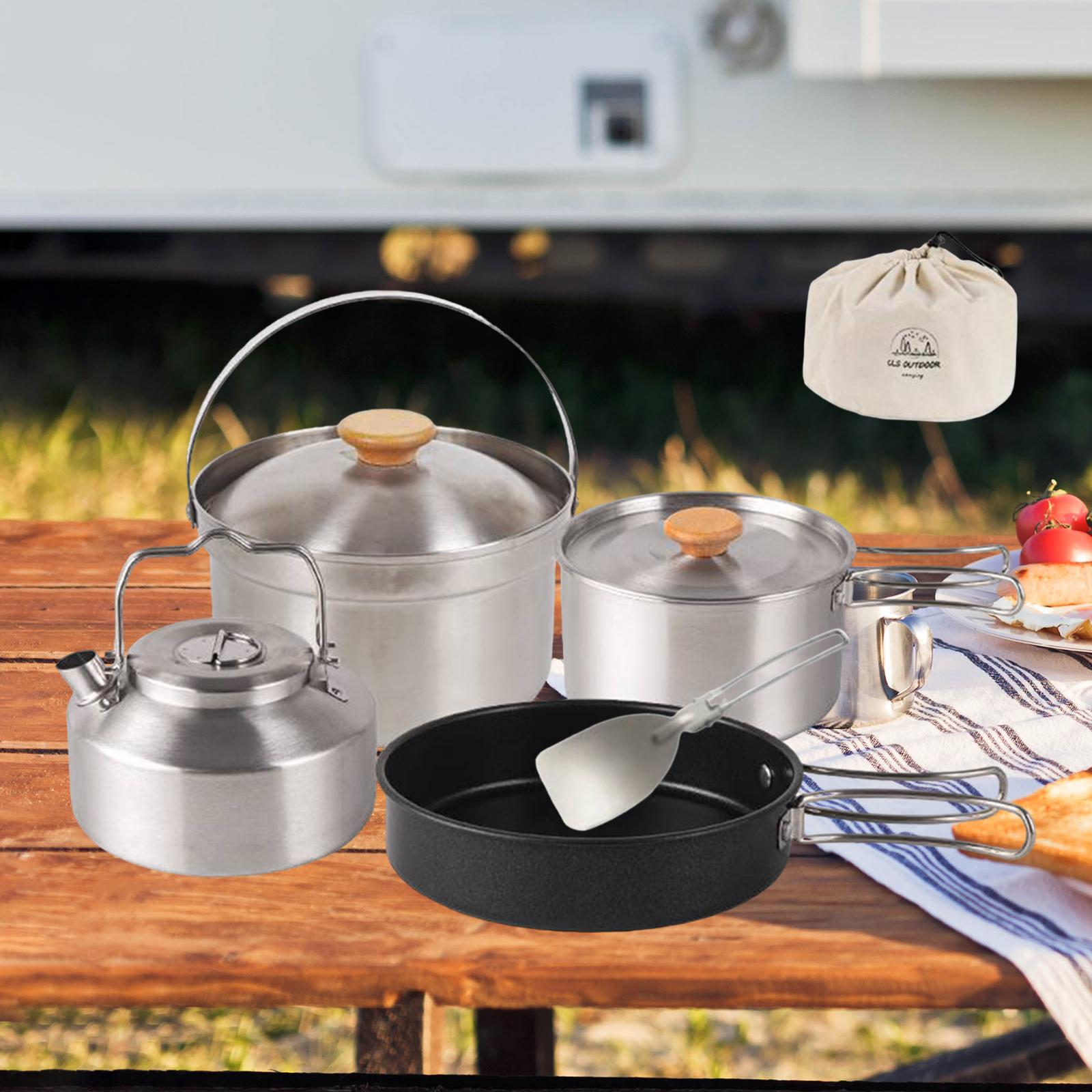 Camping Cooking Gear Set - Peralatan Masak Berkemah Peralatan Masak Wajan