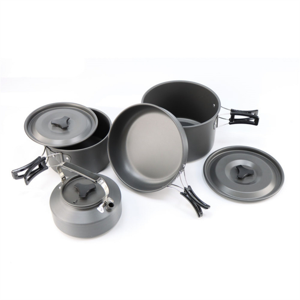 Camping Cooking Set Large - Set Peralatan Masak Camping Aluminium Ringan