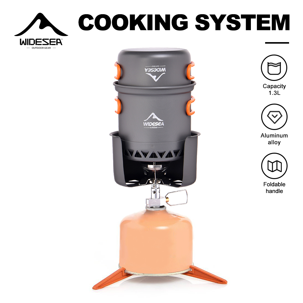 Camping Cooking All In One - Set Kompor Camping Portabel Widesea Aluminium