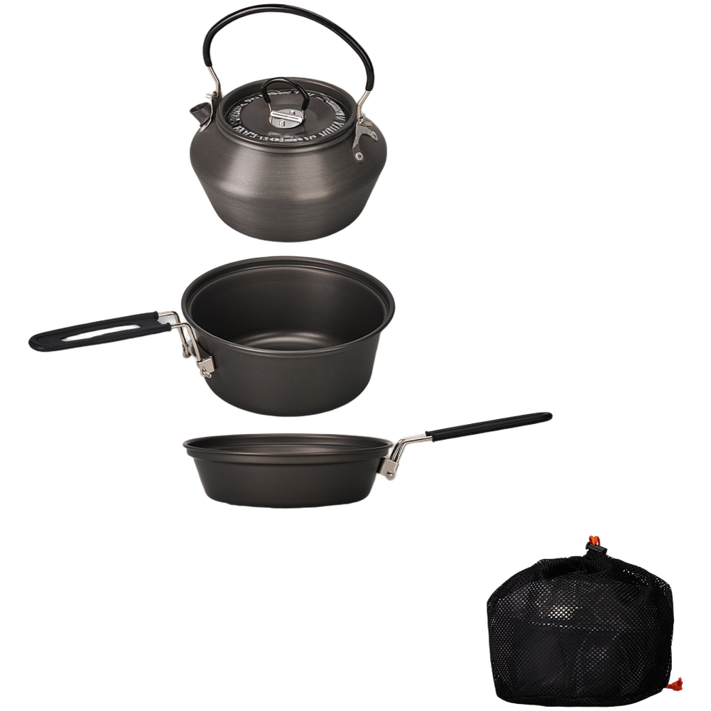 Camping Cooking Gear Set - Set Peralatan Masak Camping dari Aluminium