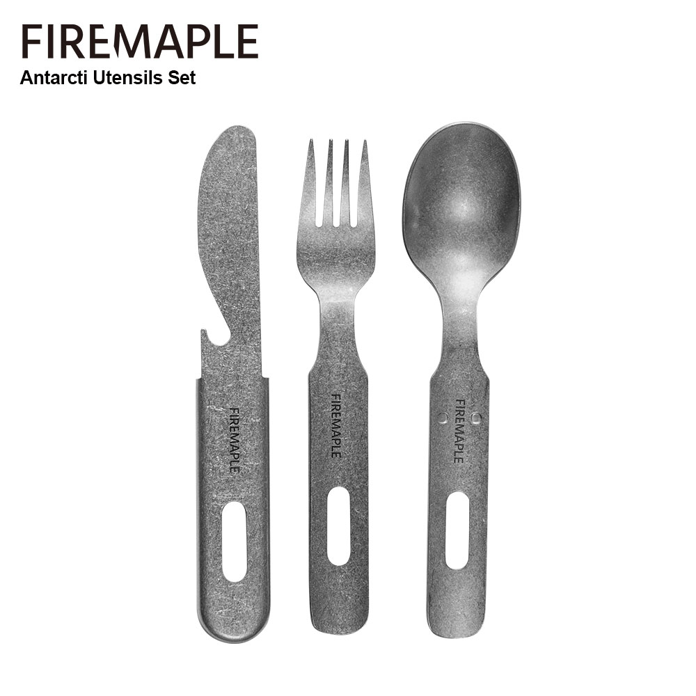 Camping Cooking And Eating Set - Fire-Maple Antarcti peralatan Set 3in1 pisau