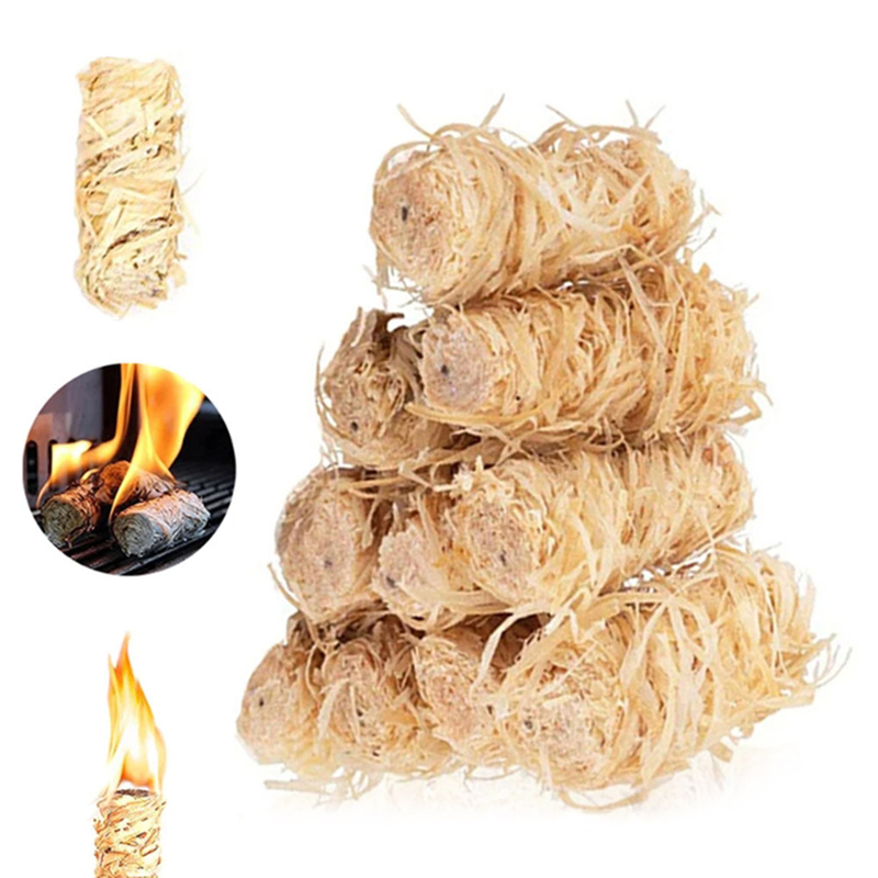 Charcoal Chimney Starter - 30/60/100/120PCS Lilin Pemantik Api Alami dari