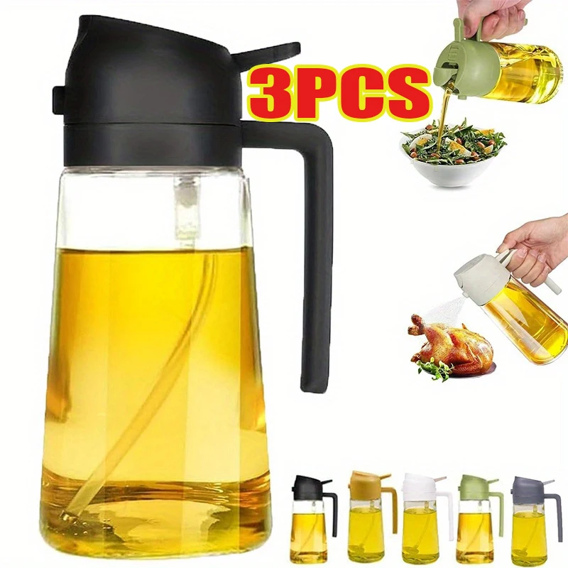Camping Cooking Set Large - Botol Semprot Minyak 2-in-1 Plastik untuk