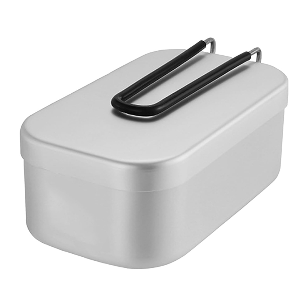 Camping Cooking Rack - Kotak makan siang aluminium 800ML, peralatan