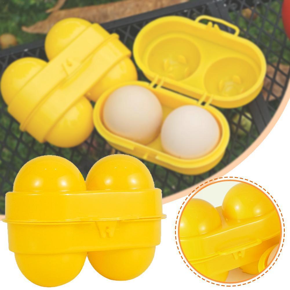 Camping Cooking Rack - Kotak penyimpan telur 2 kisi, wadah