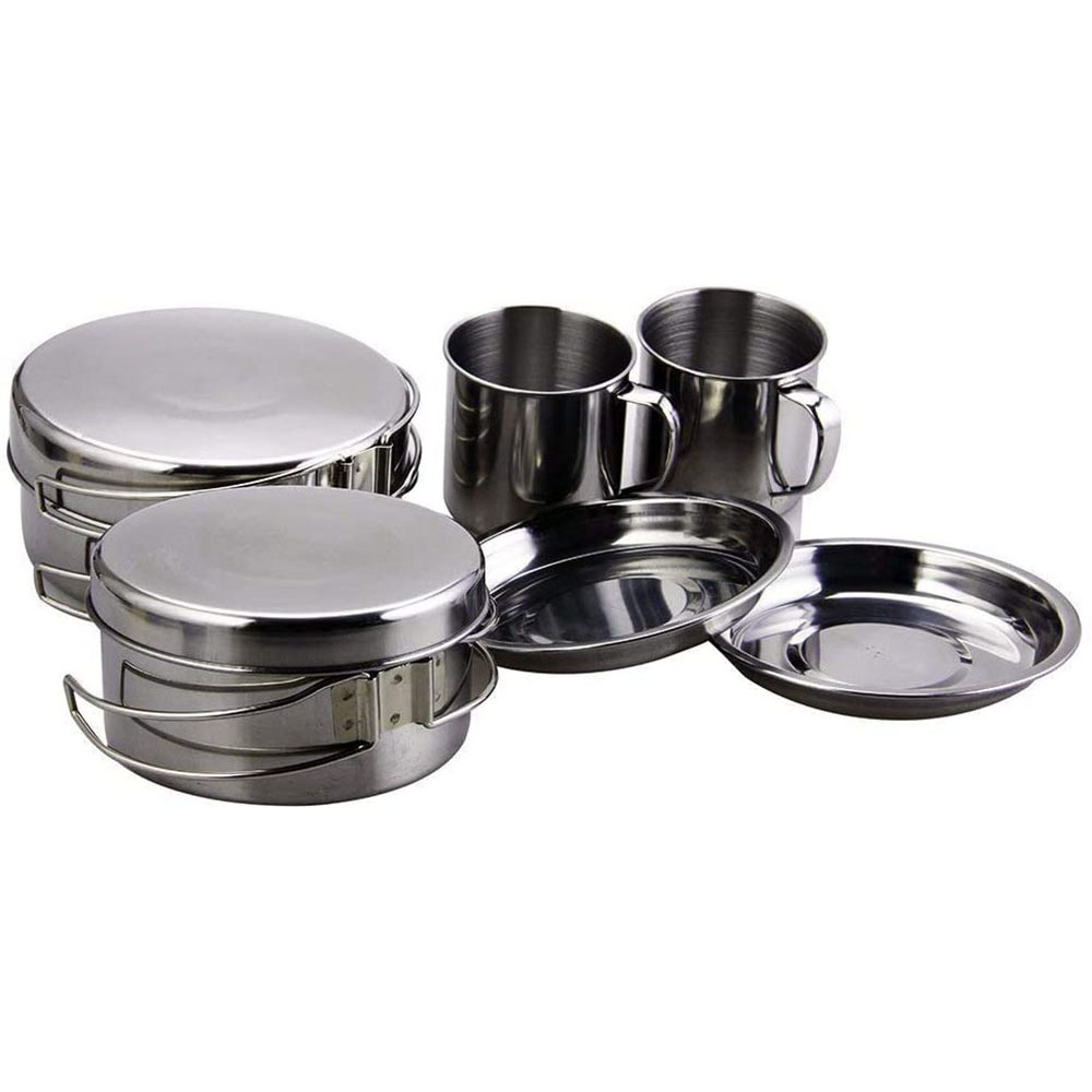 Camping Cooking Set Large - 8Pcs berkemah Set peralatan masak dapur