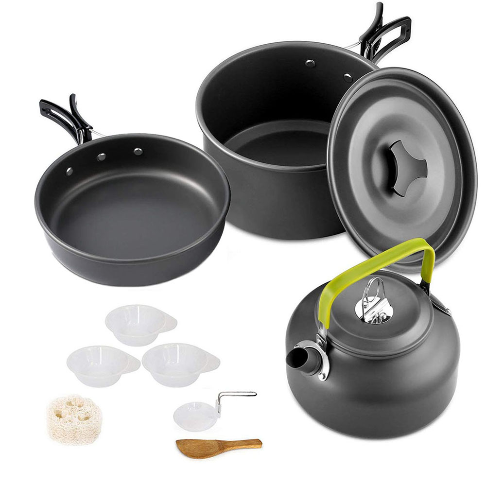 Camping Cooking Set Large - Set Peralatan Masak Berkemah Aluminium Antilengket