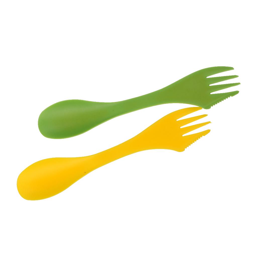 Camping Cooking Full Set - Set Peralatan Makan Spork Garpu Multifungsi
