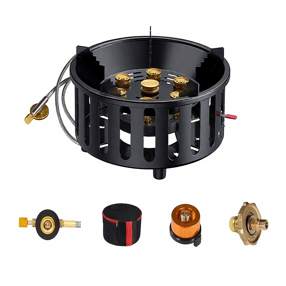 Camping Cooking Burner - Kompor Camping Portabel 7-Tungku Daya Tinggi