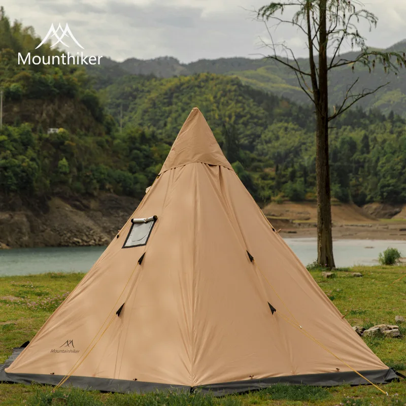 Campfire Cooking In Another World - MOUNTAINHIKER 3-4 orang tenda piramida penampungan