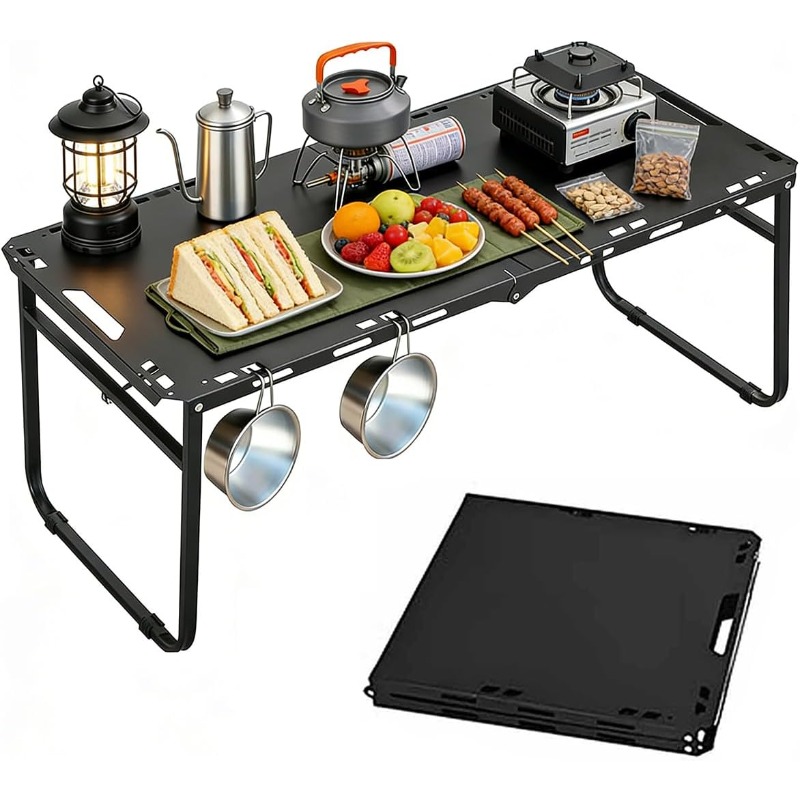 Camping Outdoor Cooking Table - Meja Camping Lipat Portabel yang Dapat