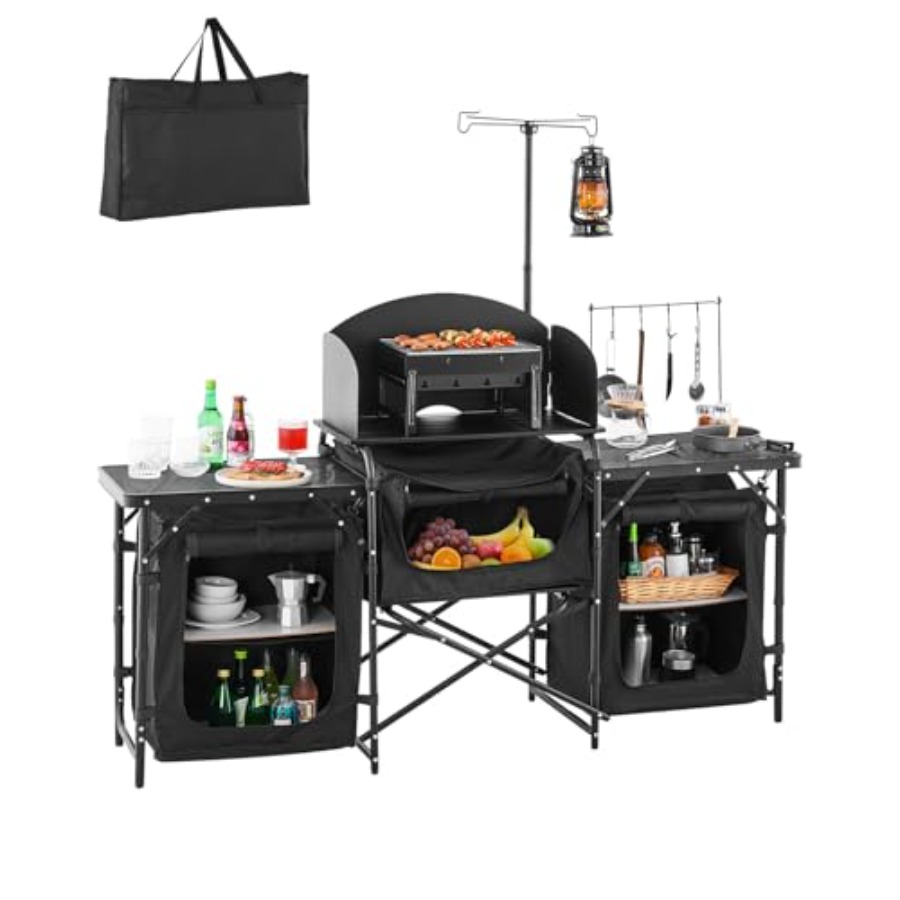 Camping Outdoor Cooking Table - Meja Dapur Camping, Meja Memasak Outdoor,