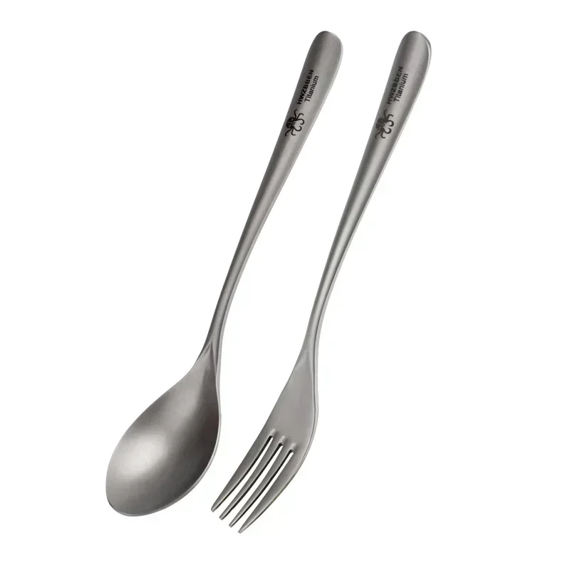 Camping Cooking Set Lightweight - HWZBBEN peralatan makan Titanium portabel, peralatan