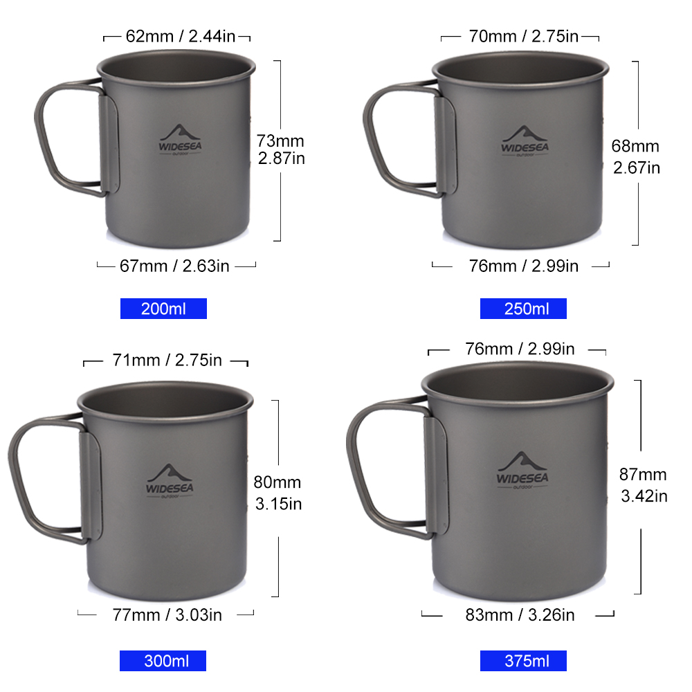 Widesea Mug Berkemah Cangkir T - Camping Cooking All In One ulasan dan harga