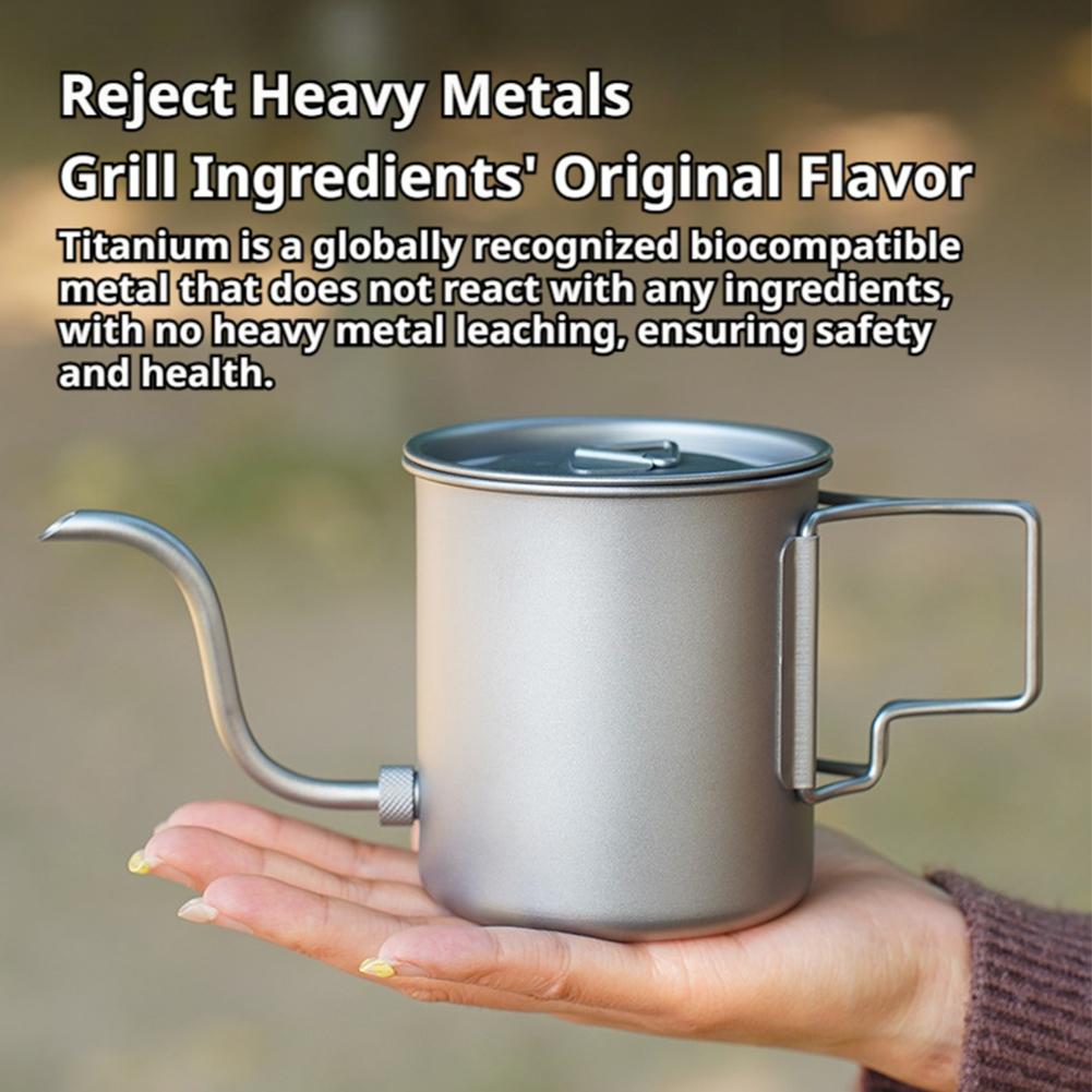 Teko Kopi Titanium Ringan 420m - Camping Cooking Set Lightweight ulasan dan harga