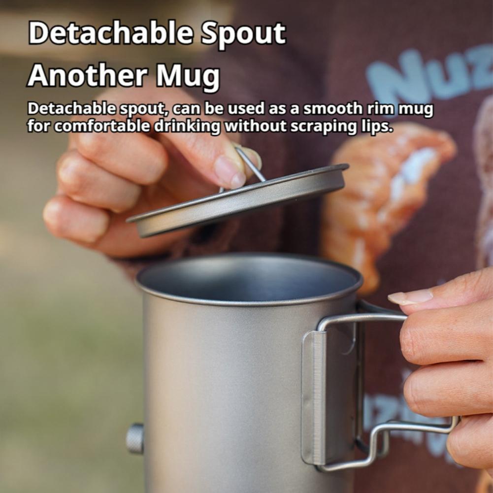 Teko Kopi Titanium Ringan 420m - Camping Cooking Set Lightweight ulasan dan harga