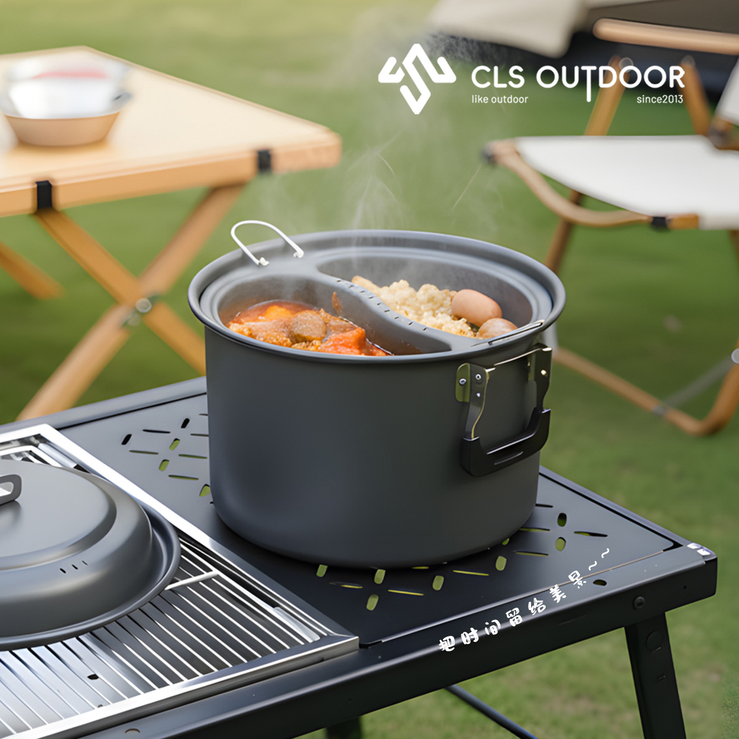 Set Panci Kukus dan Masak Mand - Camping Cooking Set Large ulasan dan harga