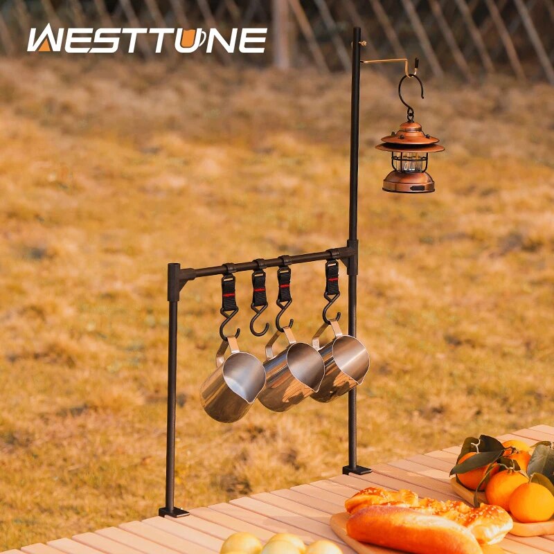 WESTTUNE rak penyimpanan Deskt - Camping Outdoor Cooking Table ulasan dan harga