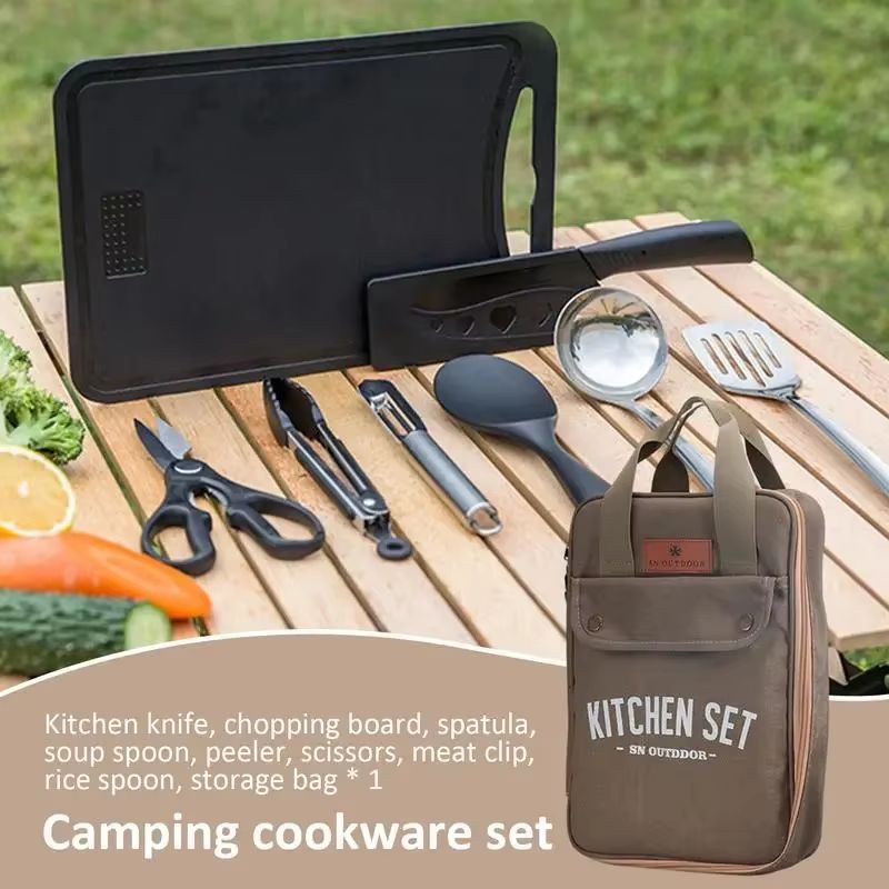 8 Buah Set Peralatan Masak Dap - Camping Cooking Rack ulasan dan harga
