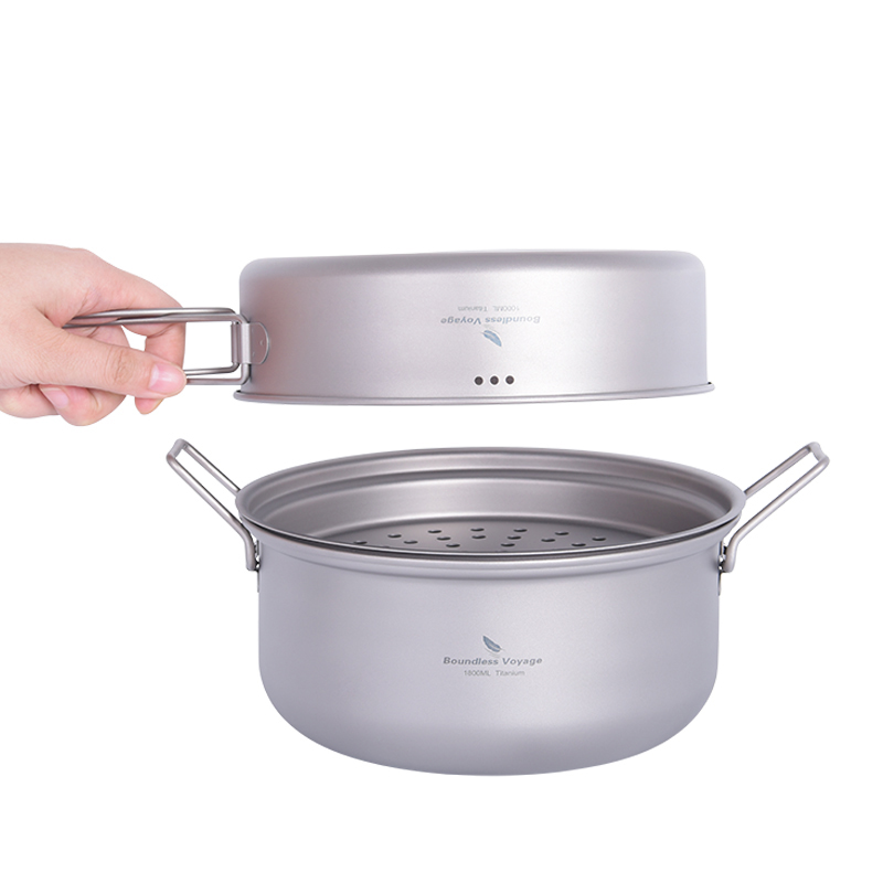 Set Peralatan Masak Titanium B - Camping Cooking Pot Set ulasan dan harga