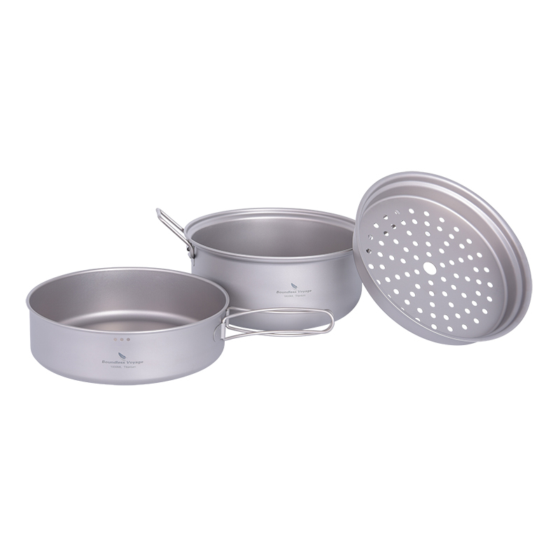 Set Peralatan Masak Titanium B - Camping Cooking Pot Set ulasan dan harga