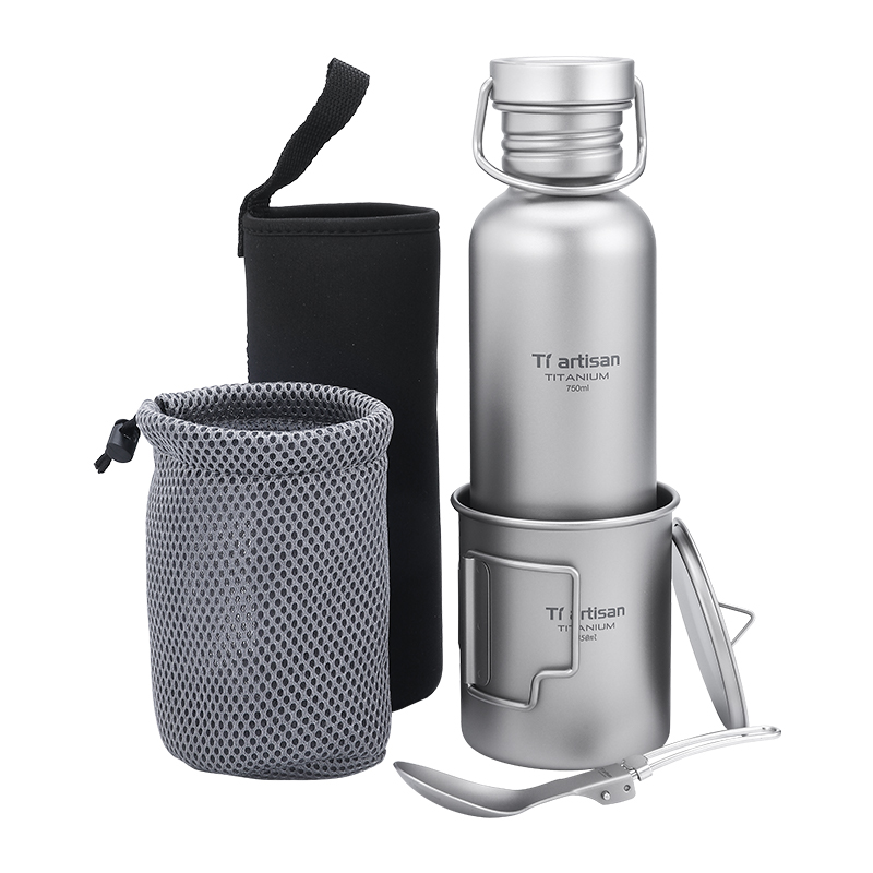 Peralatan Masak Titanium Tiart - Camping Cooking Set Lightweight ulasan dan harga