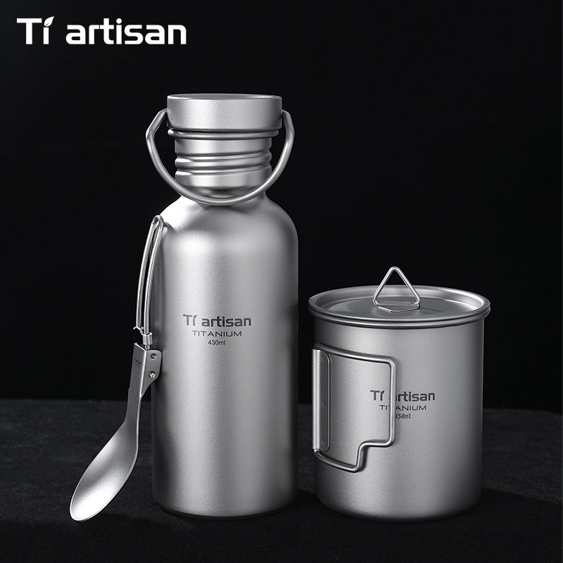 Peralatan Masak Titanium Tiart - Camping Cooking Set Lightweight ulasan dan harga