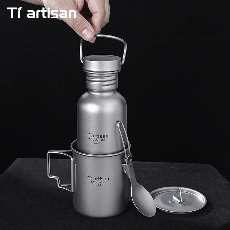 Peralatan Masak Titanium Tiart - Camping Cooking Set Lightweight ulasan dan harga