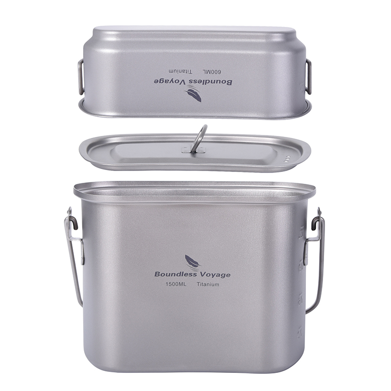 Kit Peralatan Masak Titanium,  - Camping Cooking Kit Box ulasan dan harga