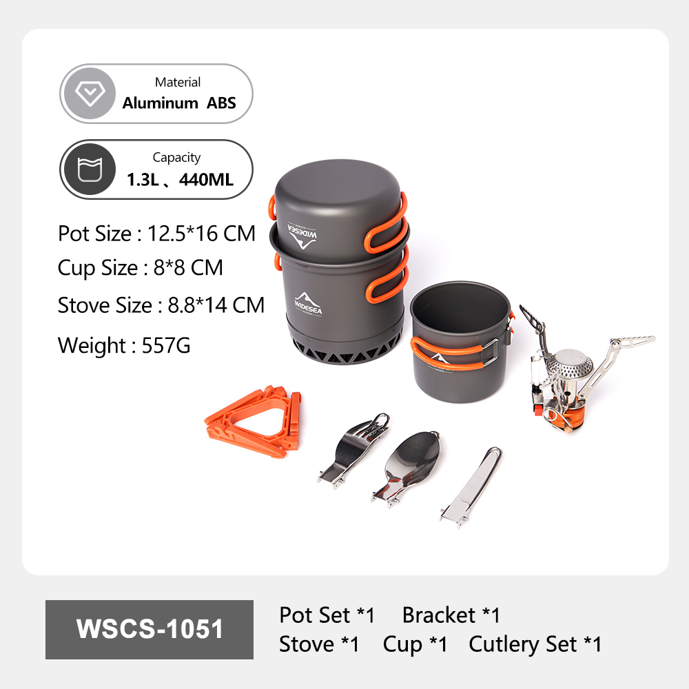 Widesea Set Peralatan Masak Po - Camping Cooking And Eating Set ulasan dan harga