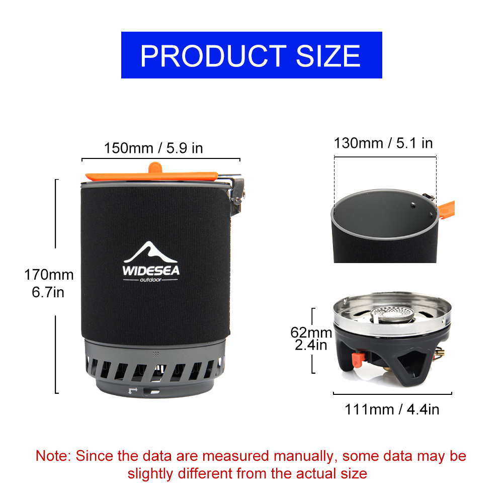 Sistem Memasak Camping Widesea - Camping Cooking Pot Set ulasan dan harga