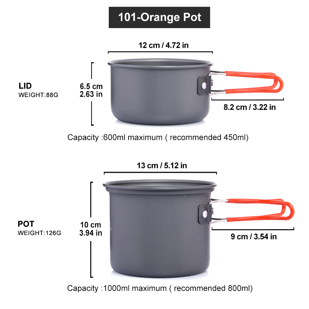 Widesea Berkemah Peralatan Mak - Camping Cooking And Eating Set ulasan dan harga