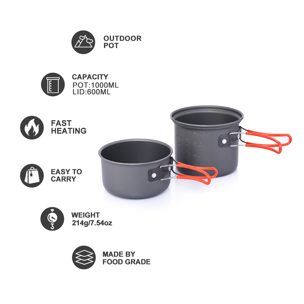 Widesea Berkemah Peralatan Mak - Camping Cooking And Eating Set ulasan dan harga