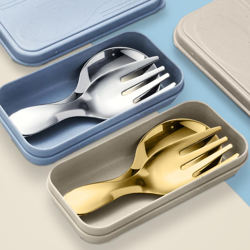 Sendok Garpu Portabel Baja Tah - Camping Cooking And Eating Set ulasan dan harga