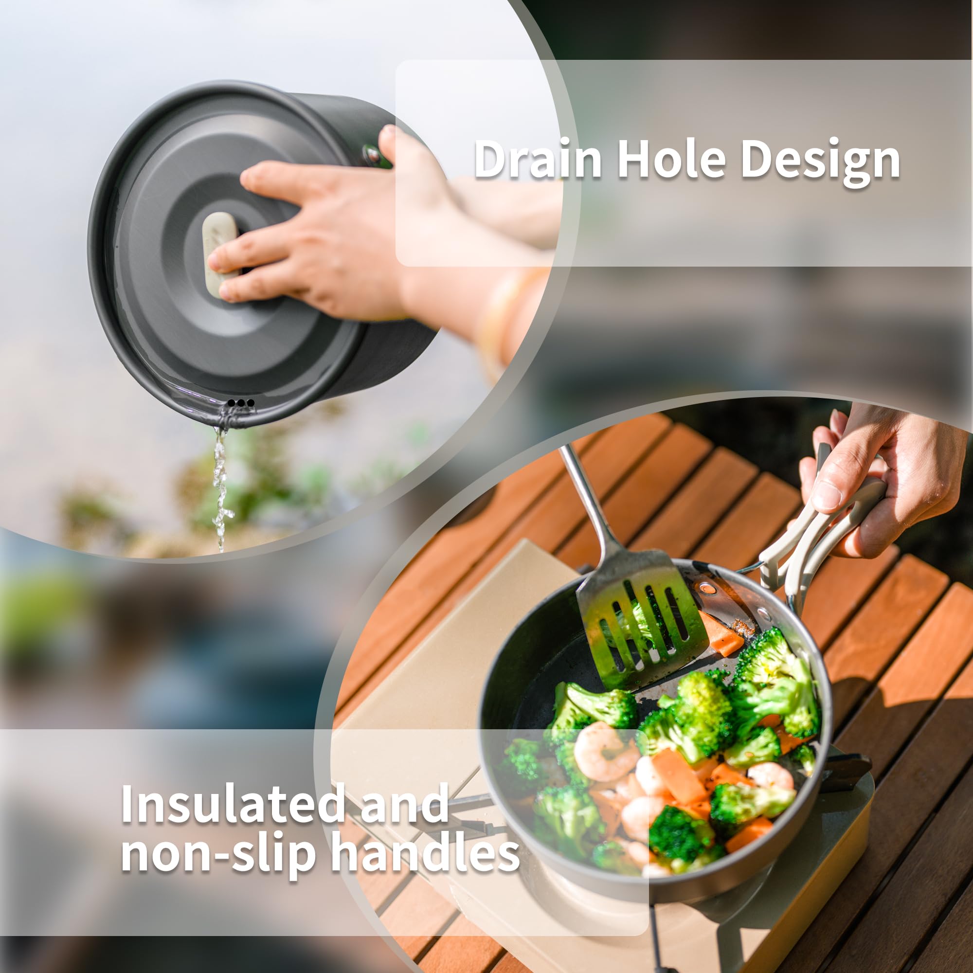 Peralatan Masak Panci Sup Camp - Camping Cooking Set Large ulasan dan harga