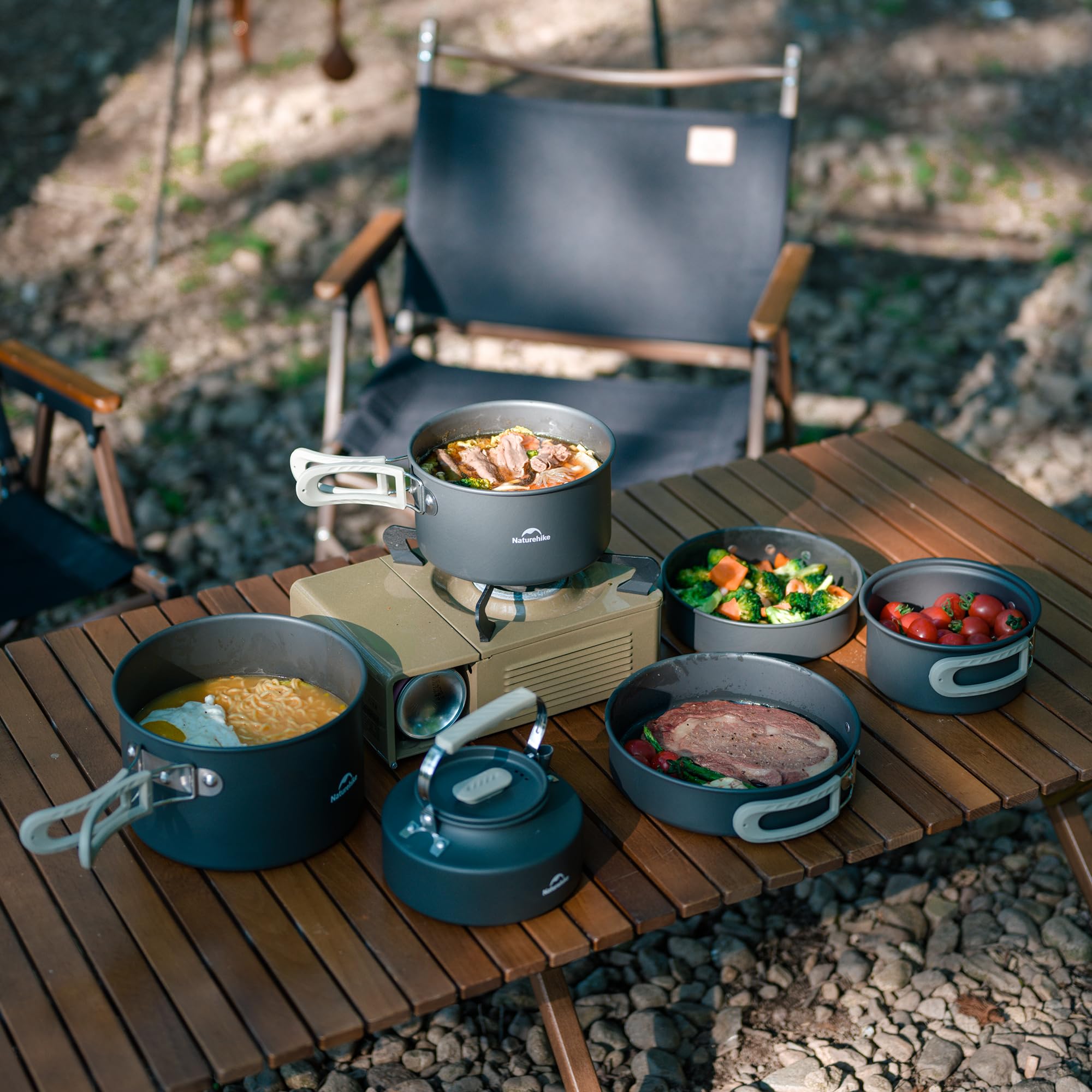 Peralatan Masak Panci Sup Camp - Camping Cooking Set Large ulasan dan harga