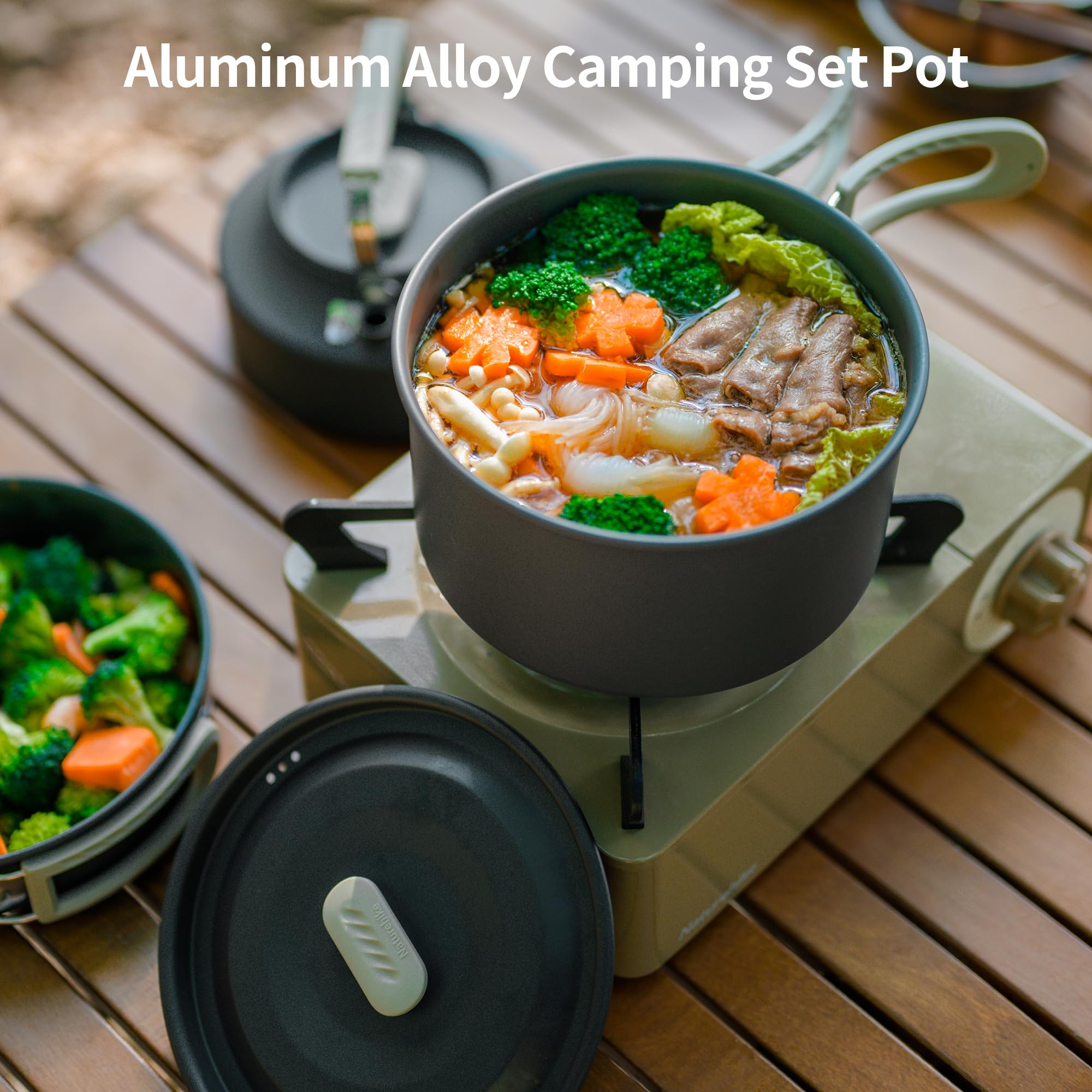 Peralatan Masak Panci Sup Camp - Camping Cooking Set Large ulasan dan harga