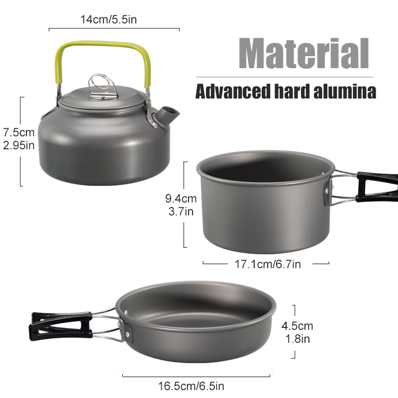 WESTTUNE Peralatan Masak Berke - Camping Cooking Pot Set ulasan dan harga