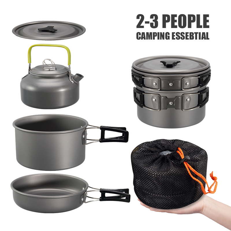 WESTTUNE Peralatan Masak Berke - Camping Cooking Pot Set ulasan dan harga