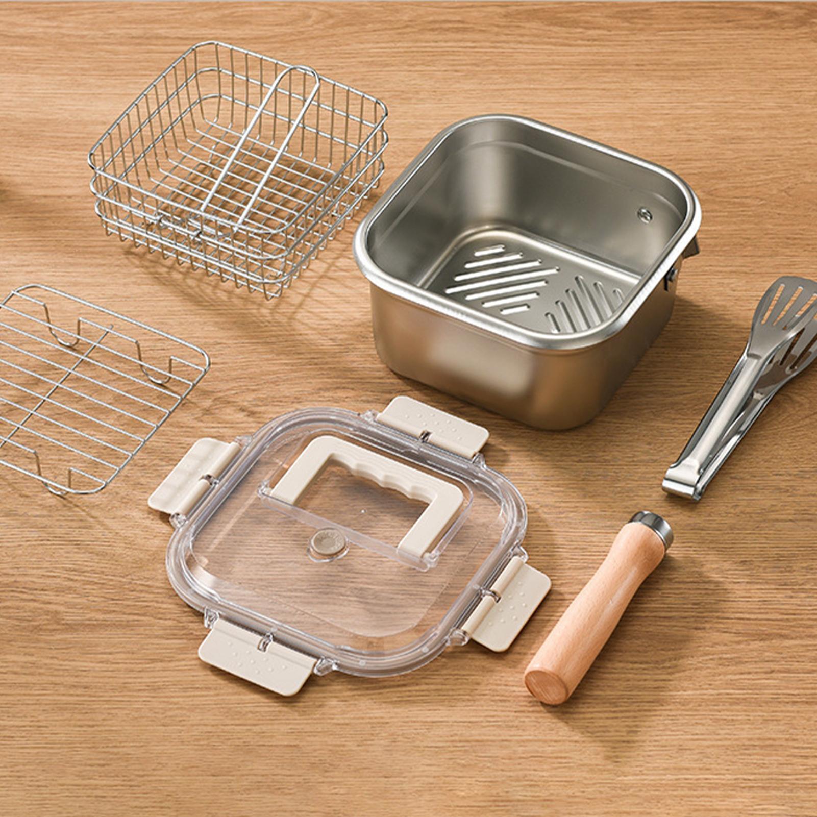 Set Panci Penggorengan Persegi - Camping Cooking Set Large ulasan dan harga