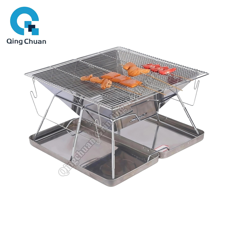 Kompor Arang Lipat Baja Tahan  - Camping Cooking Fire ulasan dan harga
