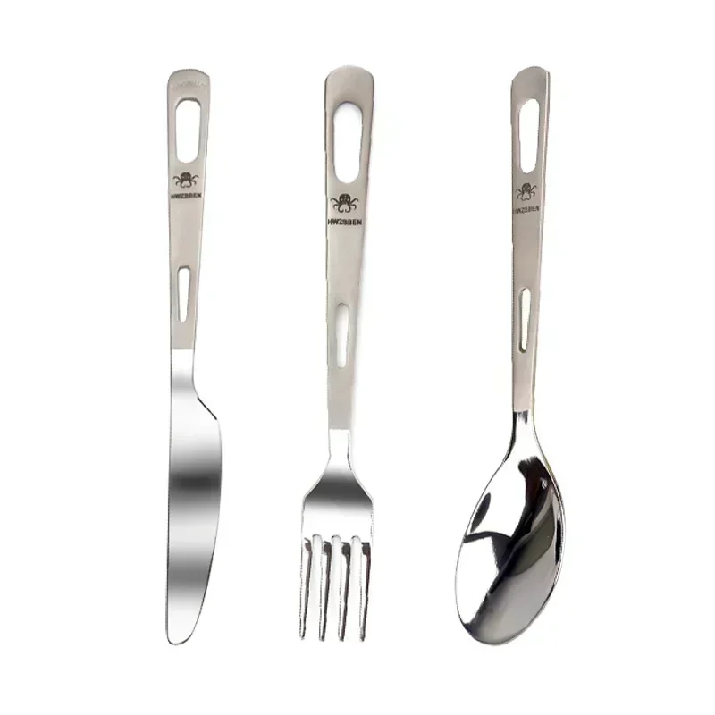HWZBBEN Set pisau sendok garpu - Camping Cooking Full Set ulasan dan harga