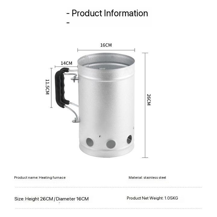 FAVOUR Auplex Kamado Pemantik  - Charcoal Chimney Starter ulasan dan harga