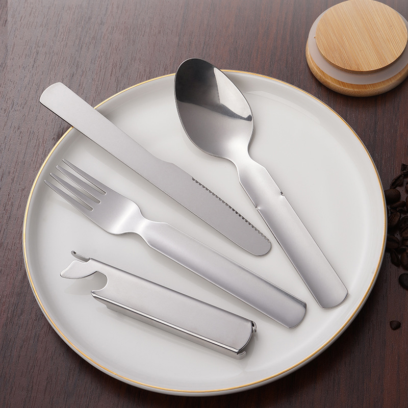 4 Buah/Set Peralatan Makan Kom - Camping Cooking And Eating Set ulasan dan harga