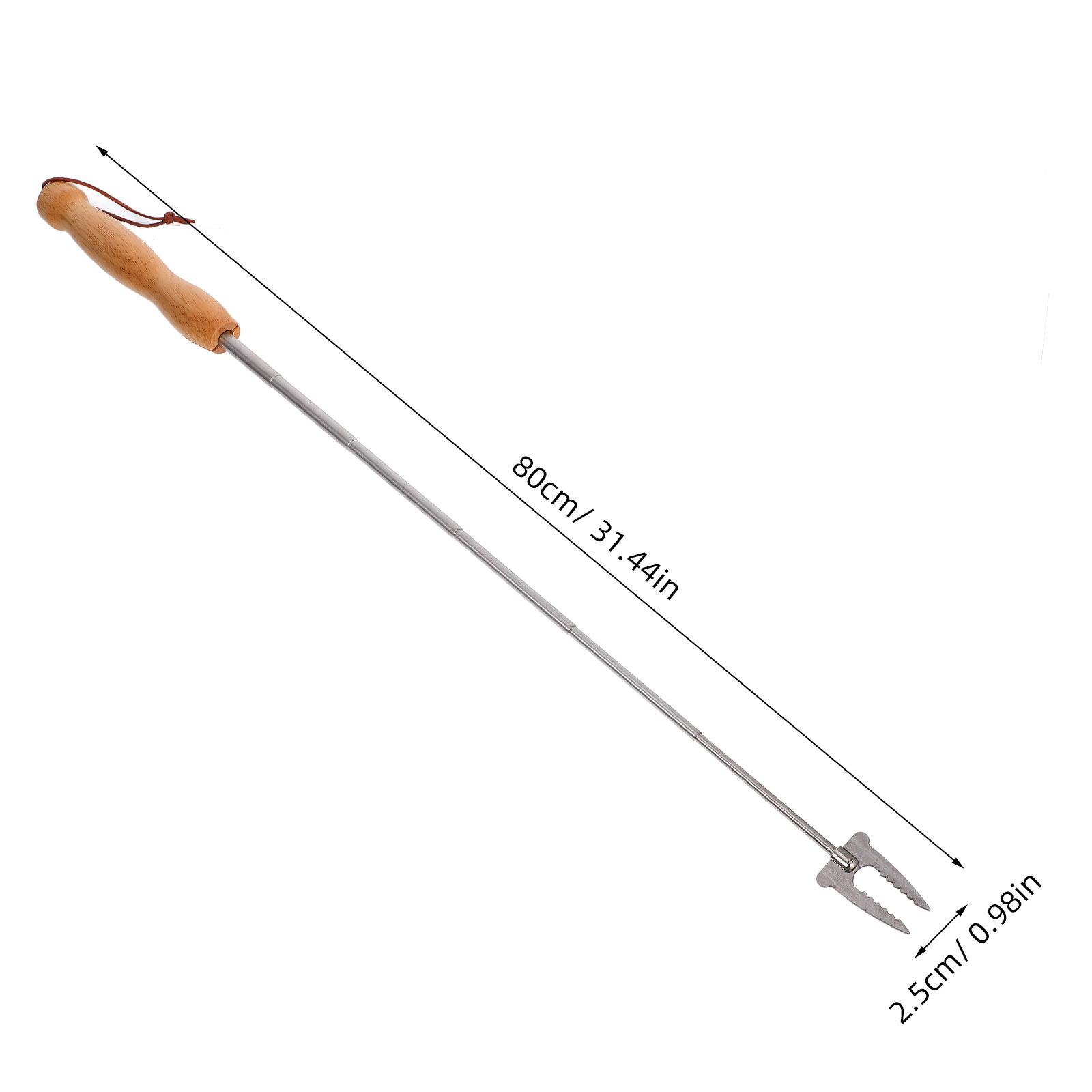 Tusuk Sate Bbq Stainless Steel - Camping Cooking Fire ulasan dan harga