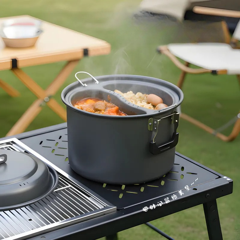 Set Panci Outdoor 6.5L untuk 4 - Camping Cooking Set Large ulasan dan harga