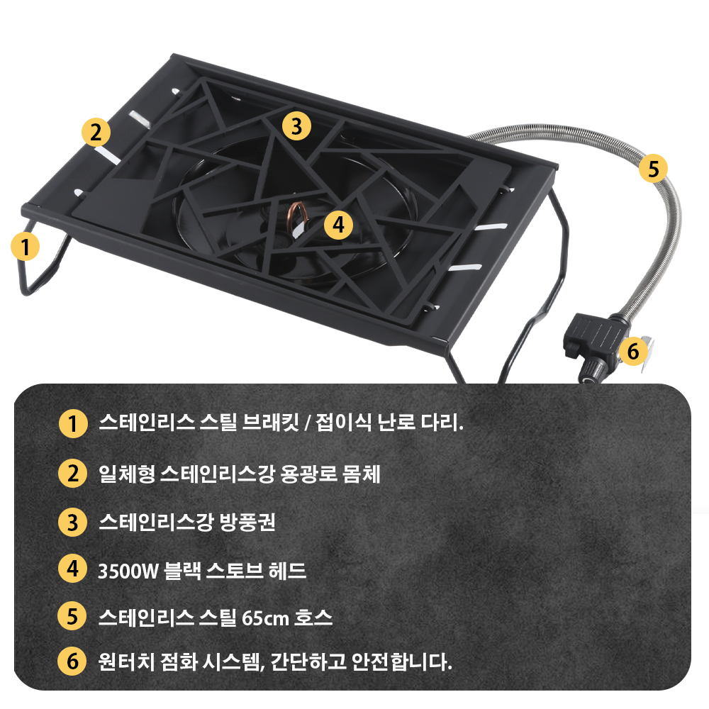 Pandatour Camping IGT Stove 65 - Camping Cooking Burner ulasan dan harga