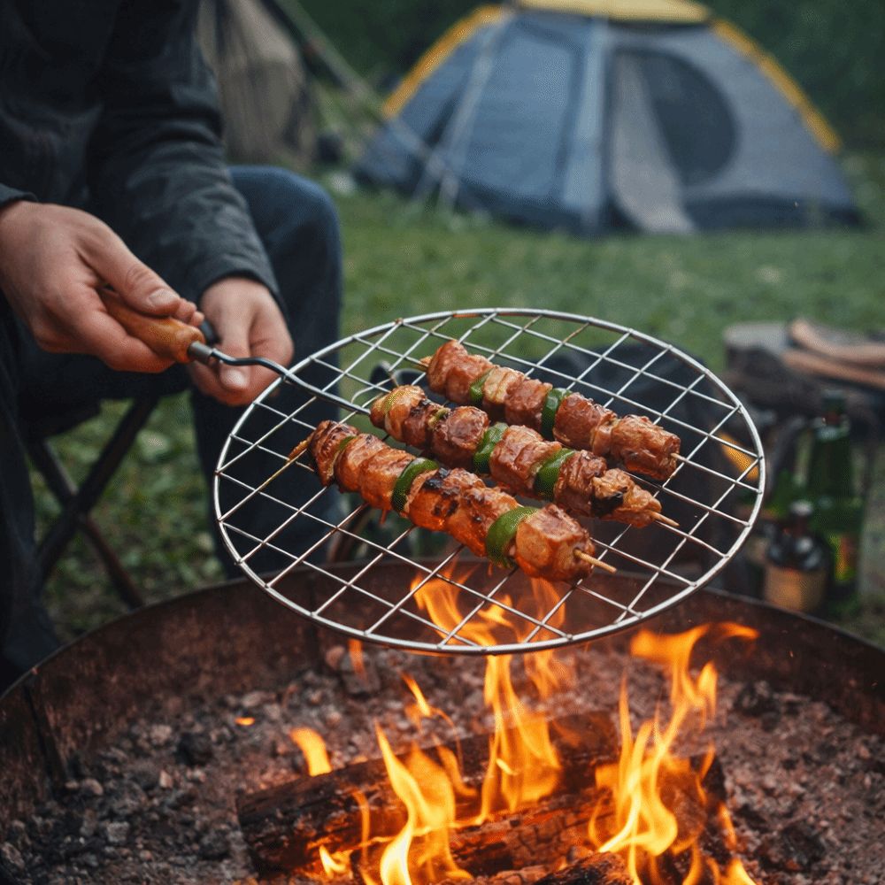 Jaring Panggangan BBQ Baja Tah - Camping Cooking Rack ulasan dan harga